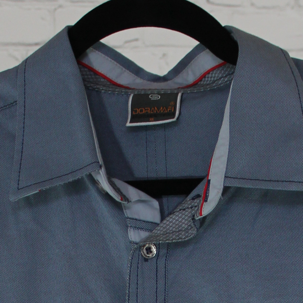 DORAMAFI MENS LONG SLEEVED DRESS SHIRT - Picture 3 of 5